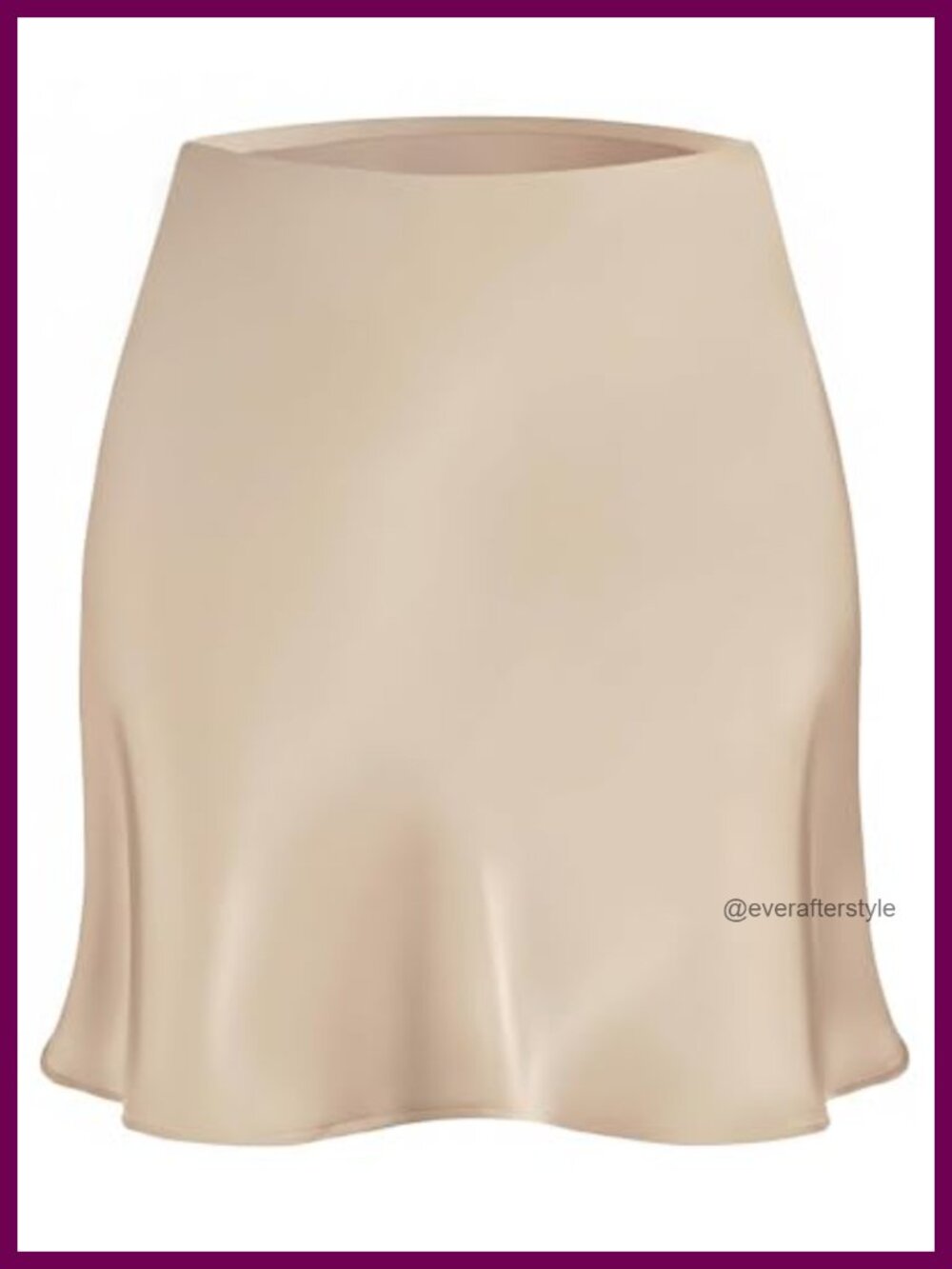 Satin Mini Skirt High Waisted A-Line Silk Blend Casual